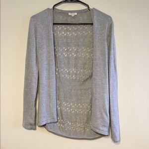 Thin gray cardigan